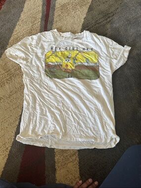 SpongeBob Squarepants White Tee with Yellow Graphic